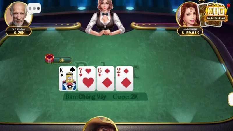 Kết quả cuối cùng ván chơi poker Hitclub