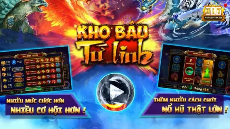 Điểm cộng của game Slot Kho Báu Tứ Linh tại Hitclub